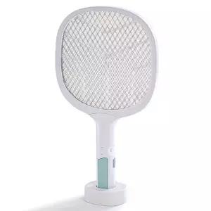 가드닝모기채 USB 파리채 캠핑용 전기 2중보호충전식 사용이편리한 전기체 충채 모기채 곤충킬러채 전기채