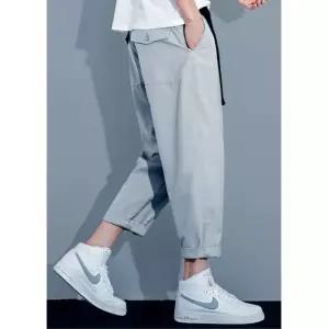 20대패션 9부기장 세미와이드핏 남성용 슬랙스/ 쉬운코디 캠핑룩 남자운동복 남친룩