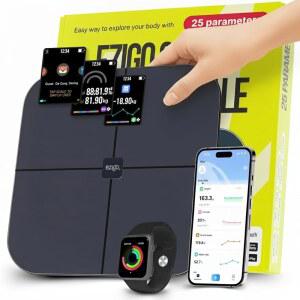 BMI, 체지방, 근육량, 디지털 체중 구성 척도 체지방률, 블루투스, 건강 호환 앱, 400파운드를 사용하는 전문가용 25가지 지표 스마트 체중계