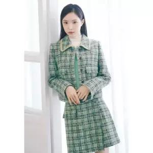 JJ지고트 브레이드 칼라 크롭 트위드 재킷 GNAA0JKJ1 867933