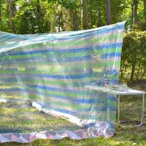 블루 사각 모기장 야외용차박 여름용품 형모 야외용 캠핑 캠핑용