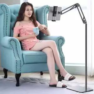 튼튼 간편 대형 175cm 자바라 다용도 거치대 스탠드 스마트폰 큰거치대 긴거치대 휴대폰 태블릿 노트북