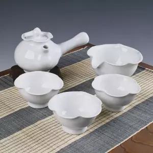 백자 물레연 3인 다기세트