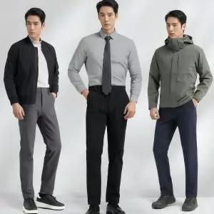 Nov.애슬레저 팬츠 국민 기모스판 (정장 캐주얼 아웃도어) 1타3피 겨울바지 히든밴딩 9부 슬랙스 등산 출근