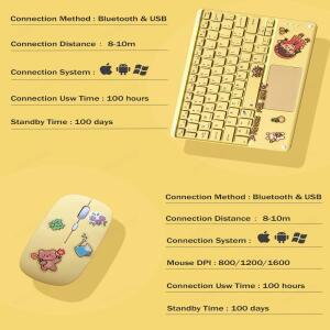 태블릿 안드로이드 IOS Windows For iPad 키보드 마우스 무선 블루투스 Teclado Pro Air Xiaomi Samsung Hu