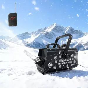 야외 실내용 BIPOLARLIGHT 1500W 스노우 머신 메이커 크리스마스 파티 웨딩 사진 무대 퍼레이드를 위한