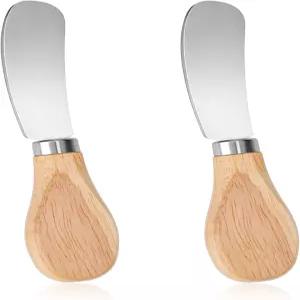 Matwsec 2PCS 치즈 스프레더 나이프 버터 스프레드 4.8인치 스테인리스 스틸 스프레드와 잼 샤커트리