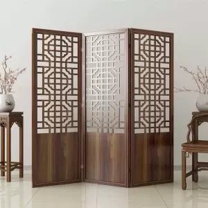 중국 병풍 파티션 접이식 호텔 식당 거실 고전미 입구