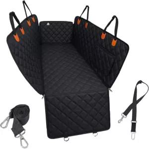 AWANTIC 반려견 카시트 커버 헤비 듀티 4겹 시트 해먹 600D 미끄럼 방지 스크래치 방수 자동차 트럭 및