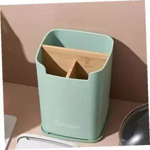 수저보관함 홈앤키친 물빠짐 수저통 칸막이 수저꽂이 그린