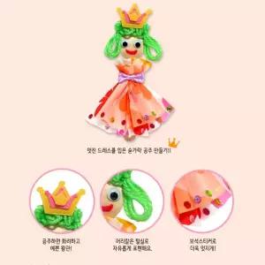 방학집콕놀이 여아만들기 한지 숟가락 공주인형만들기 원리이해 과학교구