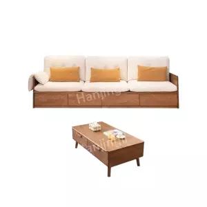 원목소파 평상형 북유럽 거실 3인용 라운지 애쉬원목 빈티지 엔틱 수납 단단한 인테리어 편안