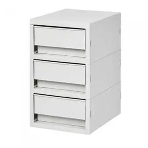 시스맥스 뉴트로 소품함 미니 3단 CG 280215 개(1개입) 미니서랍함