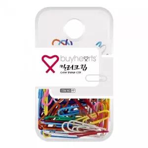 [셀러에이드]바이하츠 칼라크립 PP / 29x9mm 개(1개입) 색상핀 칼라도구 문구류