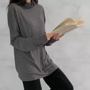 [하프클럽/]여성 보온 롱슬리브 빅사이즈 코디 하이넥 이너