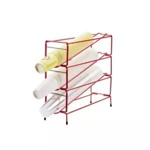 테이크아웃컵 와이어 3단 디스펜서 스탠드형 컵진열대 와이어진열대 일회용컵진열대 카페용품