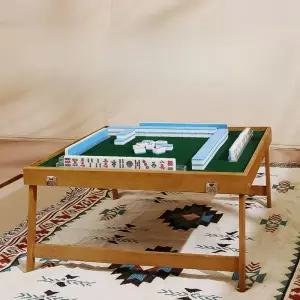 접이식 마작 테이블 보드 휴대용 게임 카드 파티