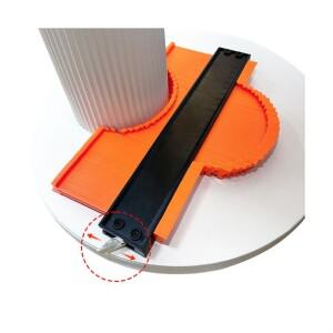 윤곽 게이지 250mm*132mm 프로파일 도구 불규칙한 모양 복제 DIY 목공 건설 따기 조정 가능한 자물쇠