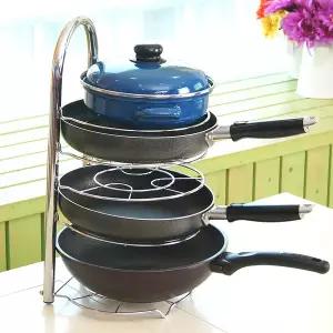 [이오스트]후라이팬 정리대 5단 접시 냄비 정리