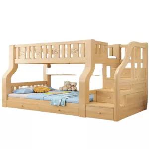 원목침대 숙직실 성인용 나무 높낮이 2층 예쁜