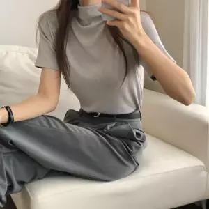 여성 겨울목폴라 레이온 스판 이너 티