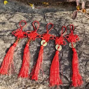 차걸이 문걸이 장식 금전운 오제전 부처님오신날 걸이 풍수 엽전 돈복 부적