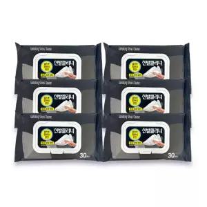 감동 닦기 세척 클리닝 신발 -6개 세정티슈 30매 운동화세탁 클리너