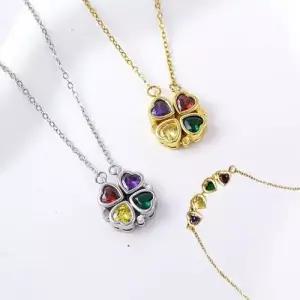 두가지 스타일로 착용가능한 써지컬스틸 목걸이 3컬러 WFISA0B