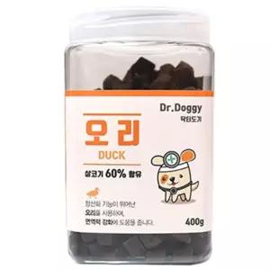 강아지 간식 닥터도기 오리 400g 1P 노즈워크 트릿 반려견트릿