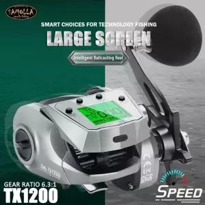 수심측정릴 전기 카운트 릴 미끼 캐스팅 바다 보트 낚시 TX1200 16KG ThrollingJigging Reel 참치