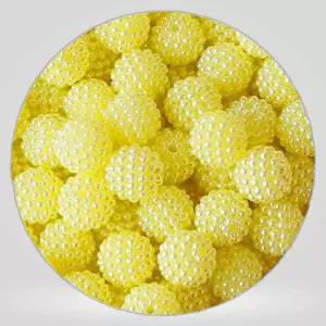 54 오도독 진주구슬 노랑 26 1.2cm 500g 자재 소모품 부품 500gx1봉