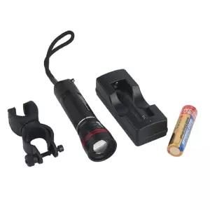 휴대용 LED 줌라이트 충전지겸용 알루미늄바디손전등 용손전등 후레쉬 용후레쉬 가벼운 캠핑랜턴 용랜턴 미