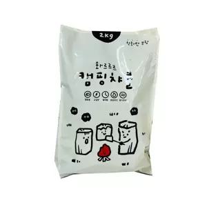 챠콜숯 토피아 캠핑 2kg 참숯 차콜 백탄 바베큐 숯불 장작