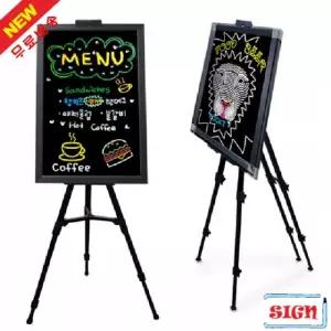 자석블랙보드(50x70cm) 사각이젤포함