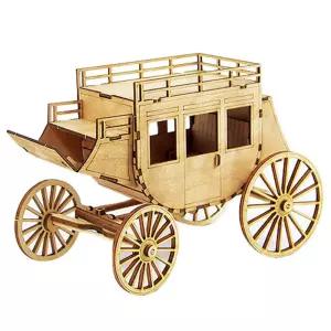 영공방 아빠와함께 서부마차 만들기 (YM770)모형만들기 용품 조립 만들기키트 어린이용 즈용 만들기완구 나