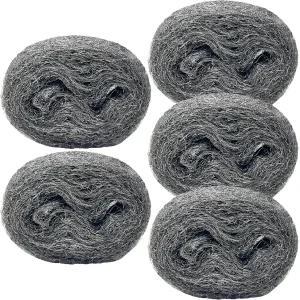 마우스 컨트롤용 5PACK 스틸 울 충전 패브릭 DIY 키트 13피트 거친 와이어 하드웨어 천 블록 구멍 벽 균열