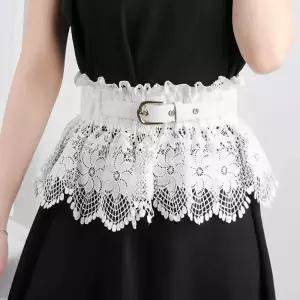 여성 허리띠 특이한 벨트 레이스 장식 레이어드 여자 원피스 셀프웨딩 촬영 드레스 추천 용벨트 예쁜 패션