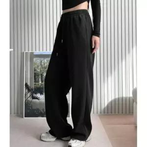 여성 여자 피그먼트 와이드 팬츠 레이닝 바지레이닝 레이닝복 헬스 스장 운동 통바지 편한 홈웨어