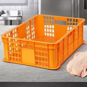 계육상자 농수산물 플라스틱 운반 닭 다용도수납 대형바구니 바스켓 컨테이너박스 과일 우유 이사 사각 손