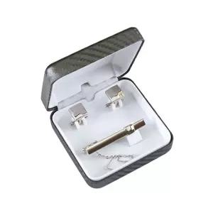 SASF23008 SH 넥타이핀 커프스버튼 수트 악세사리 세트_실버유광 넥타이삔 남성패션잡화 커프링크 남자 디