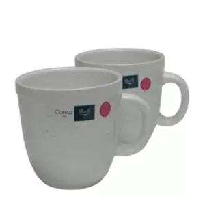 코하스블랑 화이트 머그 2개 세트(소) 커피잔 물컵찻잔 주스잔 물잔 머그잔 손잡이잔 디자인 예쁜