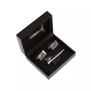 SASF23037 BO 넥타이핀 커프스버튼 수트 악세사리 세트 넥타이삔 남성패션잡화 커프링크 남자 디자인