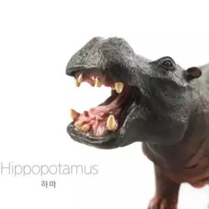 유아 리얼 관찰 하마 동물 모형 완구 미니어처 장난감 소프트 피규어 어린이집 교육용 역할 놀이 미니어쳐