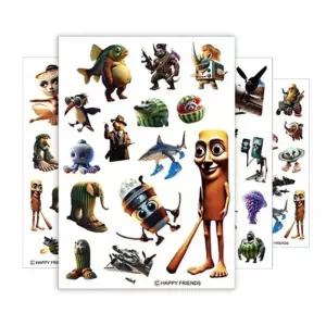 이탈리안 브레인롯 밈스티커 1타 24개입 디자인 팬시 소품꾸미기 데코 꾸미기