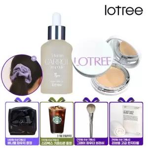 [보습 메이크업2종세트] 로트리 트리플케익+비타민 톤업 캐롯앰플 GIFT)스크런치