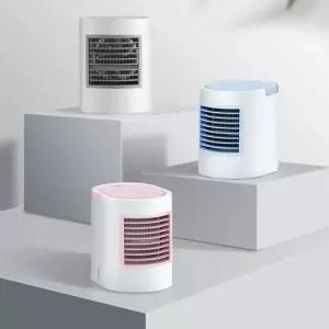 LW 유러피언 LED 미니 냉풍기 써큘레이터 휴대용 선풍기 수냉식 무드등