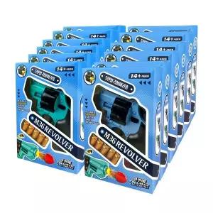 [보리보리/키드존]5연발 M36 리볼버 권총 장난감 12P 세트