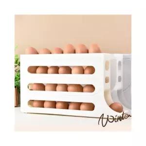 수납함 에그보관함 계란 슬라이딩 고급 3층 자동롤링