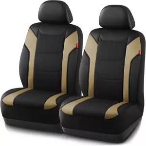 러버메이드 가죽 카시트 커버 - 범용 프론트 시트 에어백 호환 설치 용이성 방수 및 내구성이 뛰어난