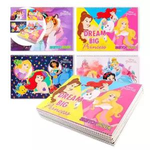 (제스트)디즈니 프린세스 스케치북 1P 랜덤 미술용 12권 15매